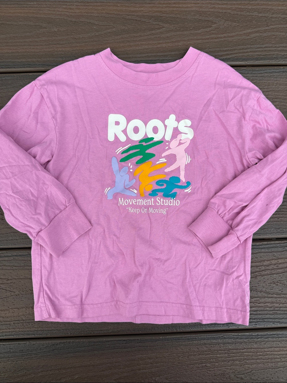 Roots Kids Pink Long Sleeve Tee